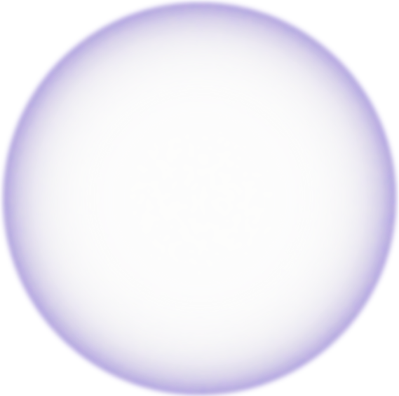 Dreamy Gradient Circle in Outlined Purple